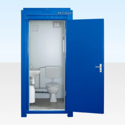 Cabine sanitaire raccordable 5x4 pieds (Bleue)