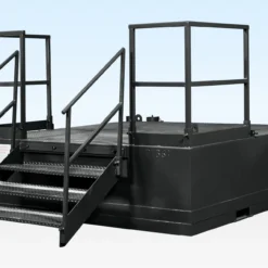 Réservoir à matières double pour cabine sanitaire